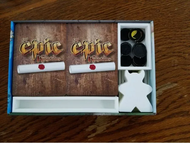 Tiny Epic Kingdoms & Expansion Game Box Organizer Short