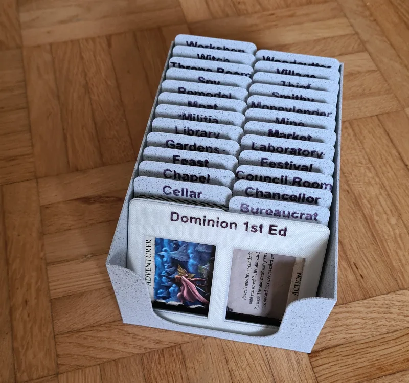Parametric card dividers, e.g. Dominion