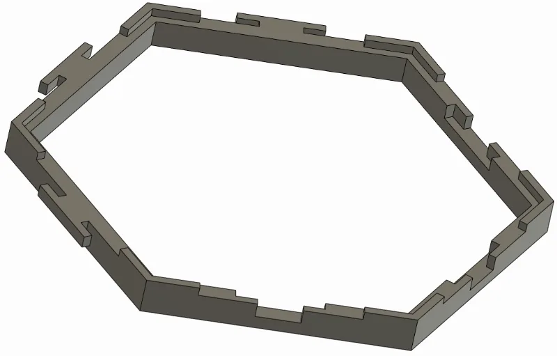 Fallout Board Game Hex Tile Frames and Holder