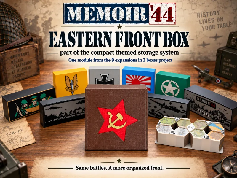 Memoir '44 Compact Storage System - Mediterrenean
