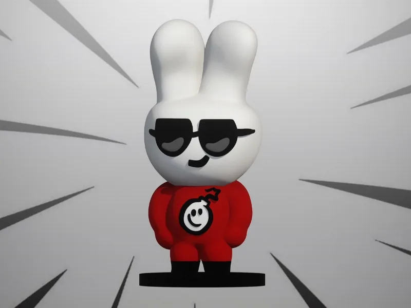Cool Rabbit Miniature - Bomb Busters alt standee