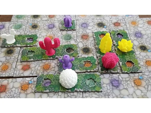 Succulent Board Game Player Markers
