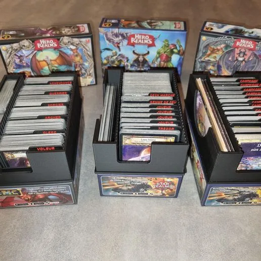 Hero Realms game storage insert plus extensions