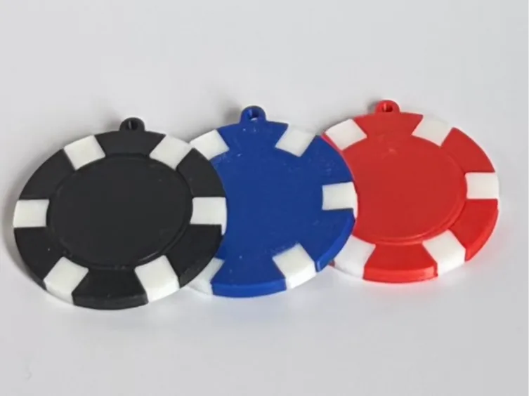 Casino Chip Keychain | Poker Token Charm | no AMS