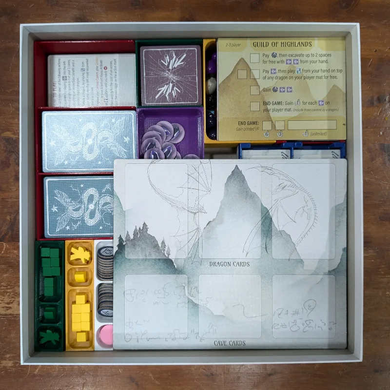 Wyrmspan Board Game Insert
