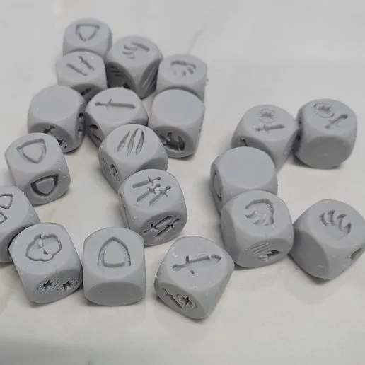 Massive Darkness 2 Dice with Supports for base game