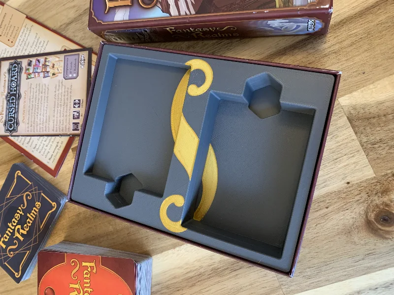 Fantasy Realms & Cursed Hoard Expansion Board Game Box Insert