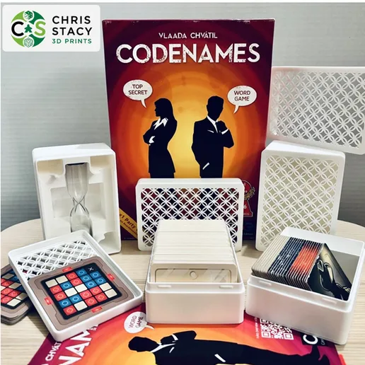 Codenames Insert including expansions  (also compatible with Codenames Duet)