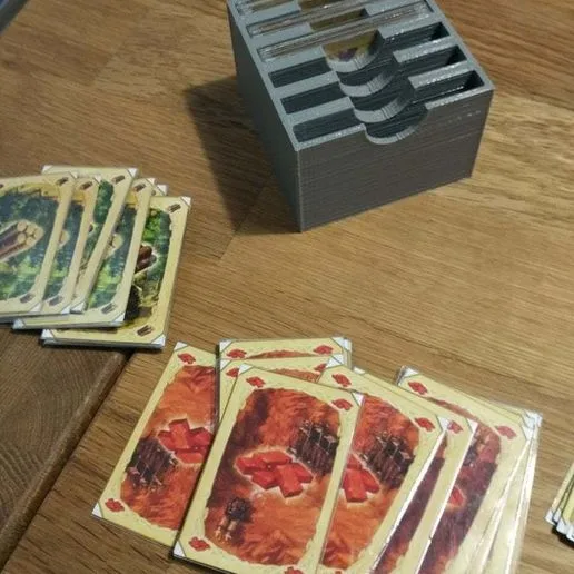 Settlers of Catan printed  Resources Cards  holding Box