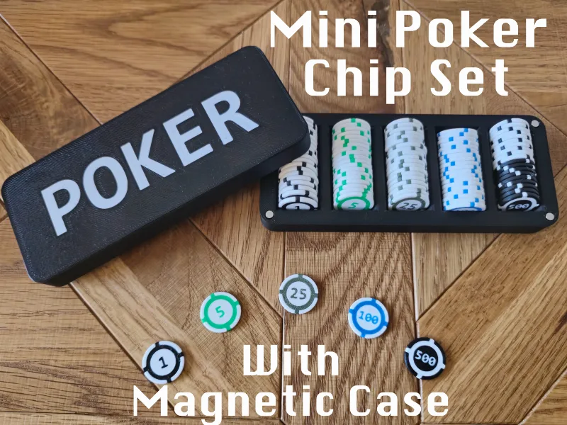 Mini / Travel Poker Set with Case (Magnetic)