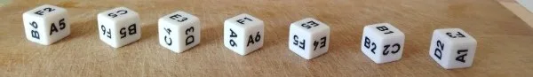 real dice for genius square
