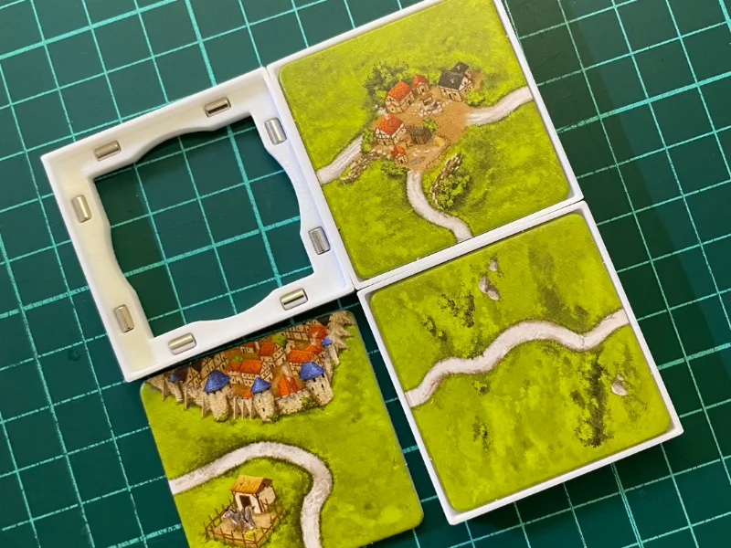 Magnetic Carcassonne Tile Holders