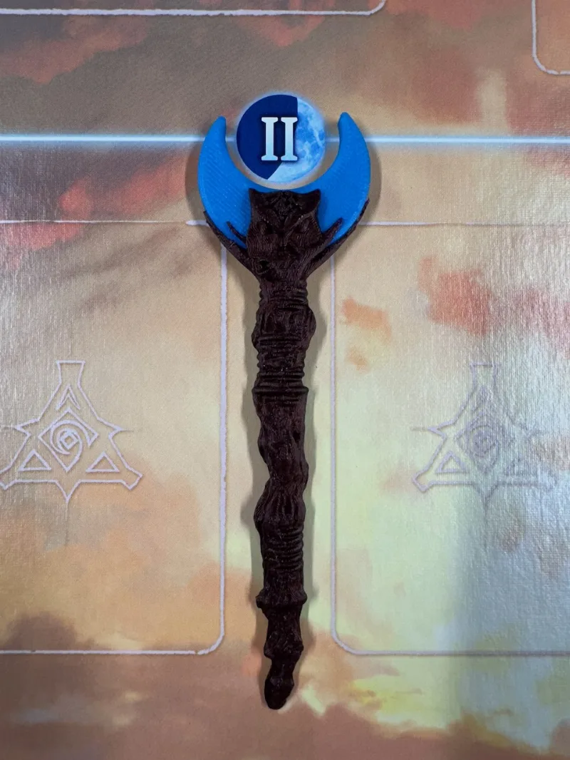 Lost Ruins of Arnak Moon Staff w/ Blue or Red Top