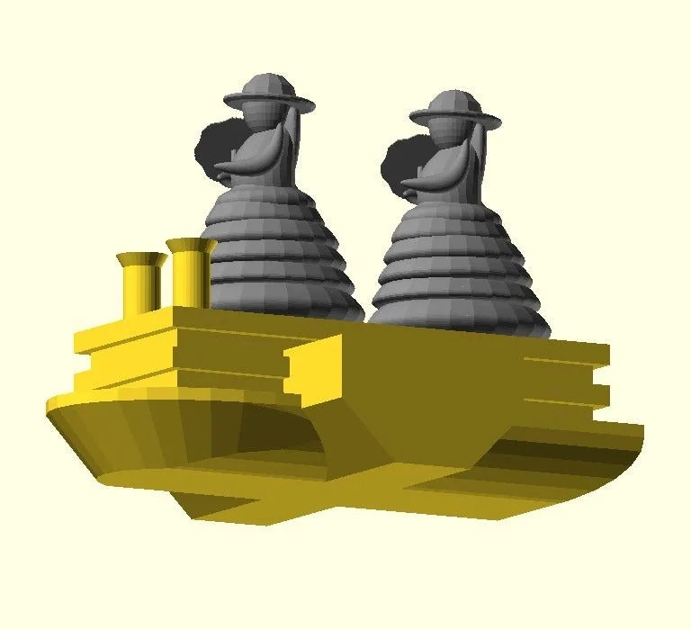 Parametric Mississippi Queen Ship