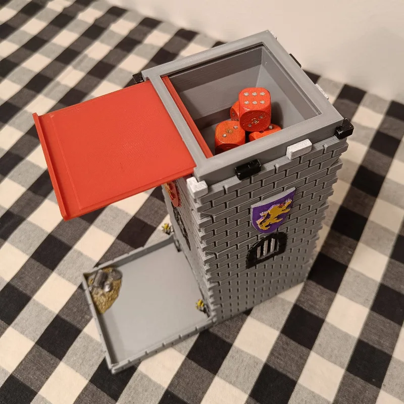 Dice Tower - top storage container