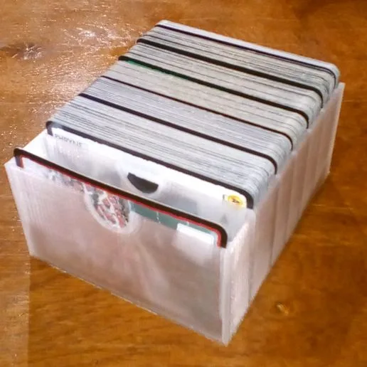 High-sided card caddy for 7 Wonders