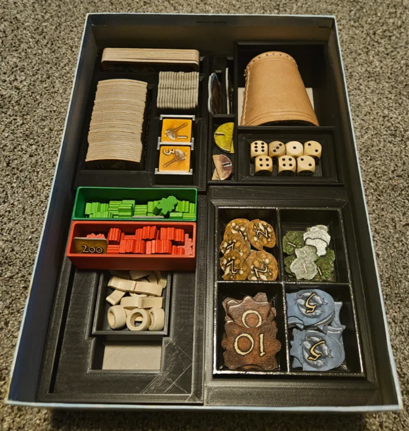 Stone Age board game organizer