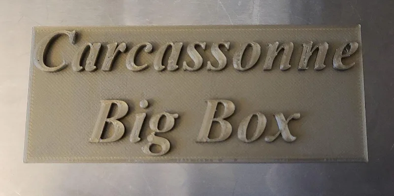 Carcassonne Plate Name