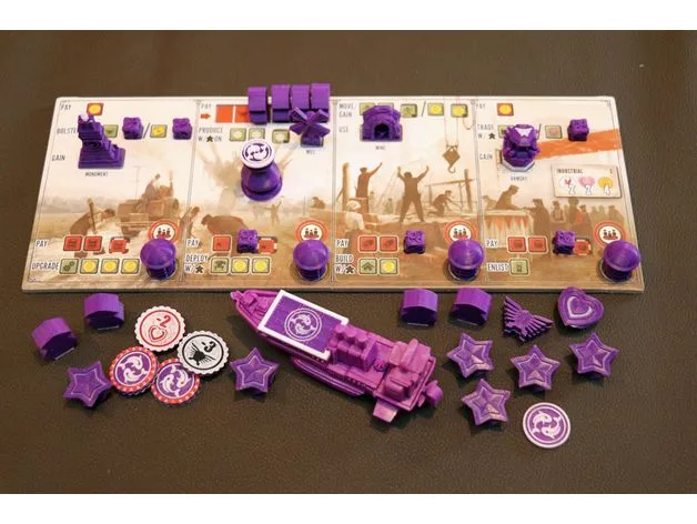 RifRaf Scythe Player Game Pieces Full 333 Piece Set