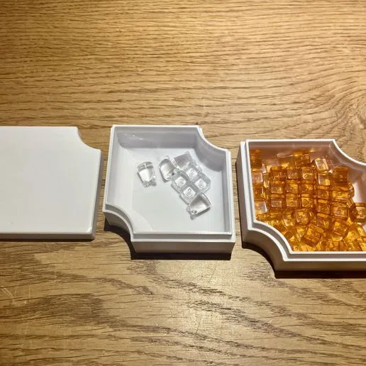 Container organizer for board game Harmonies