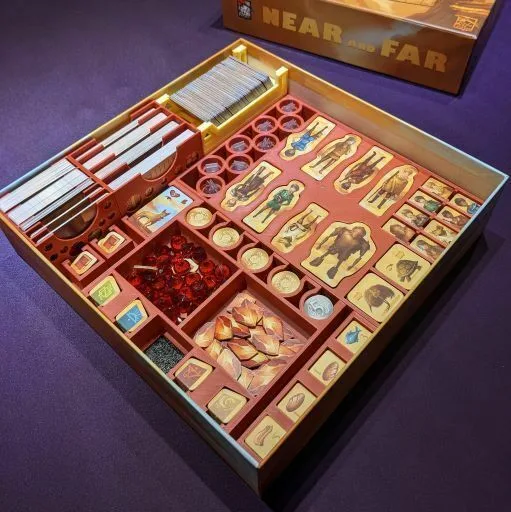 Near and Far board game insert