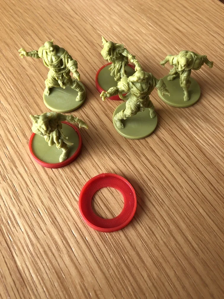 Zombicide Figure Base Identifier Rings