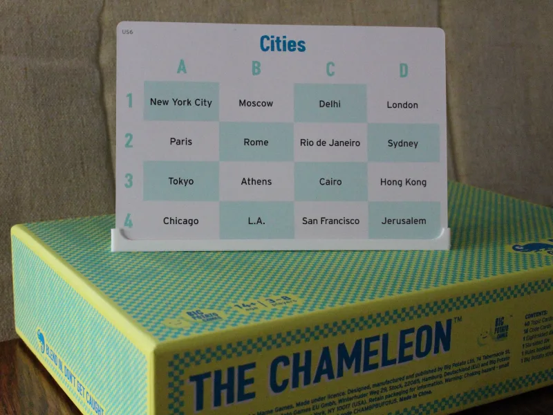 The Chameleon Topic Card Display