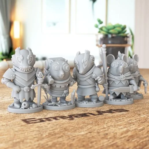 Root: The Marauder Expansion and Two Vagabond Boardgame Miniatures