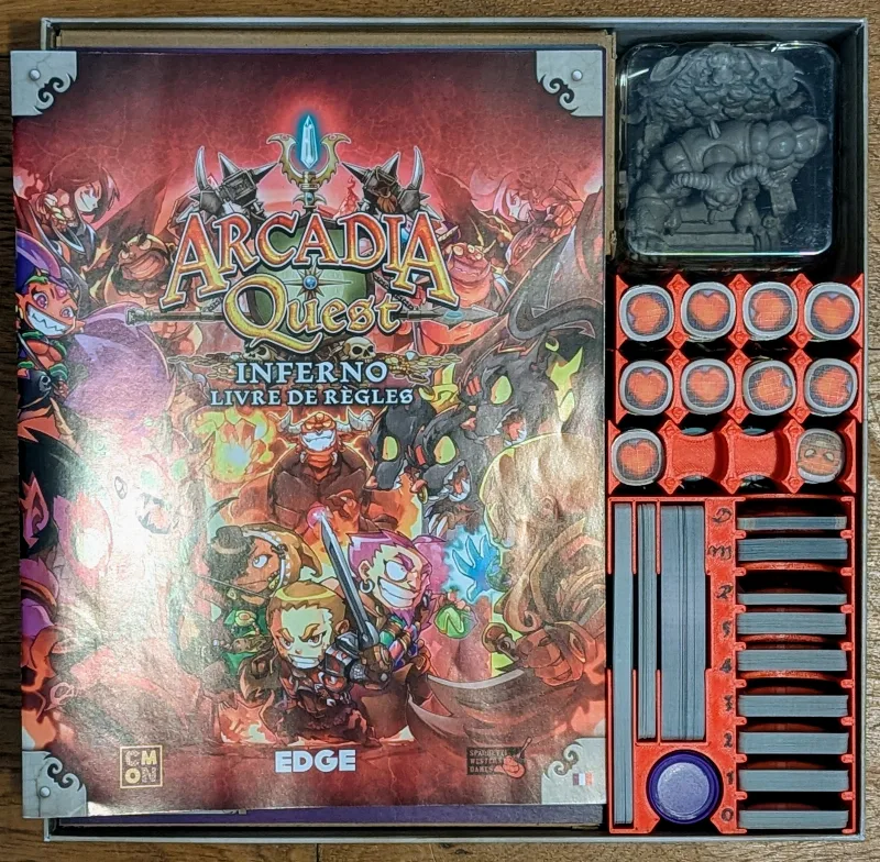 Arcadia Quest Inferno box organizer