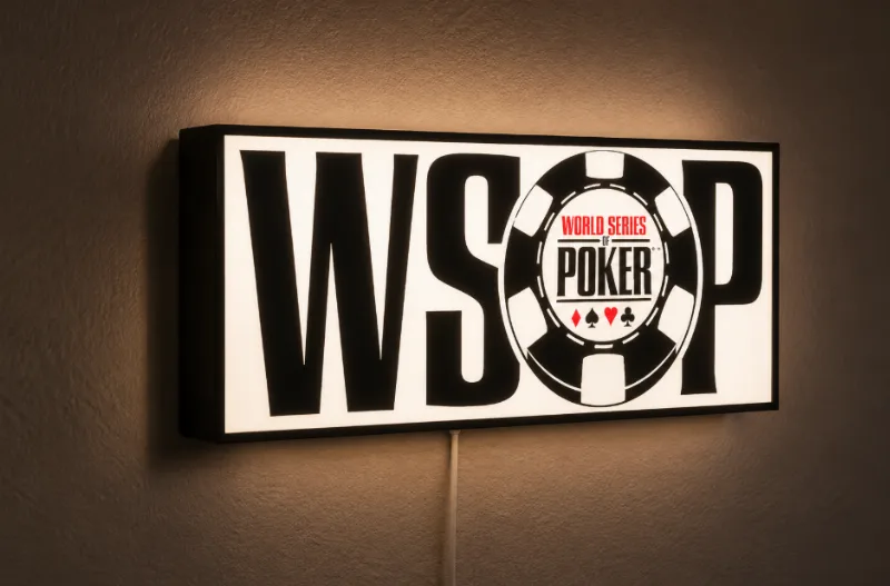 WSOP World Series of Poker  LED Light Box | Multi-Color 3D Printable STL