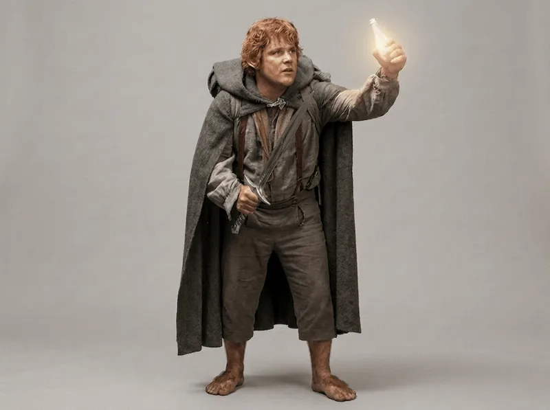 The Lord of the Rings - Samwise Standing with the Phial of Galadriel - 2003- 2 VERSIONS