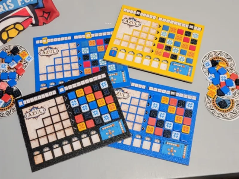 Azul Board Game – Printable Boards & Tiles