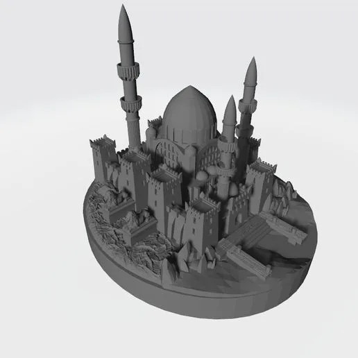 Southlander City detailed miniature compatible with War of the Ring board game