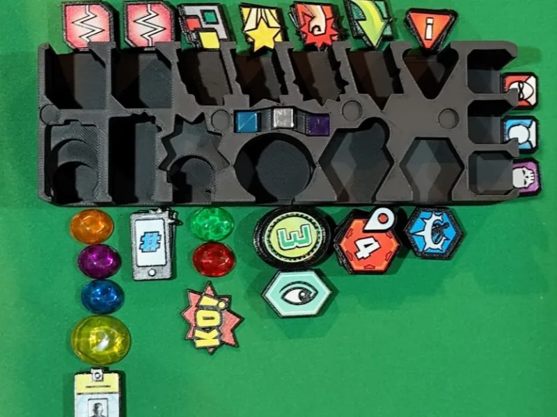 Marvel United  S1 Plastic Tokens + Infity Gems Box