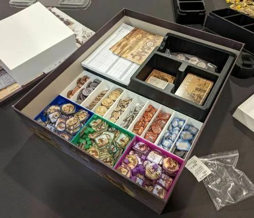 Mosaic: A Story of Civilization + Expansion Board Game Organizer