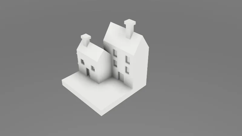 Spirit island town with windows and doors (remixed)