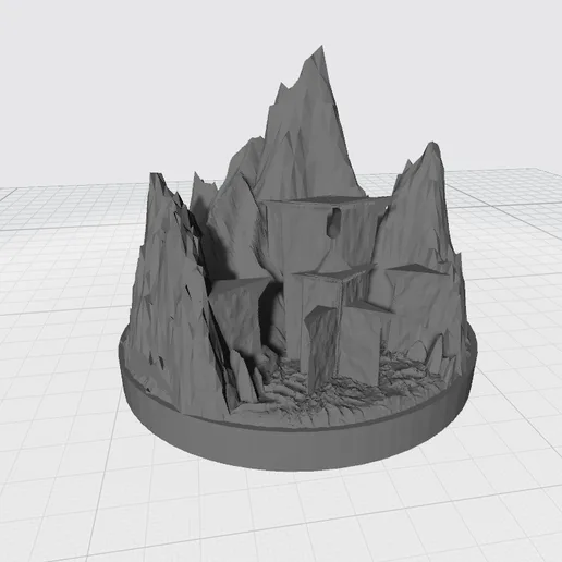 Orc stronghold, entrance in Mountain compatible with War of the Ring board game