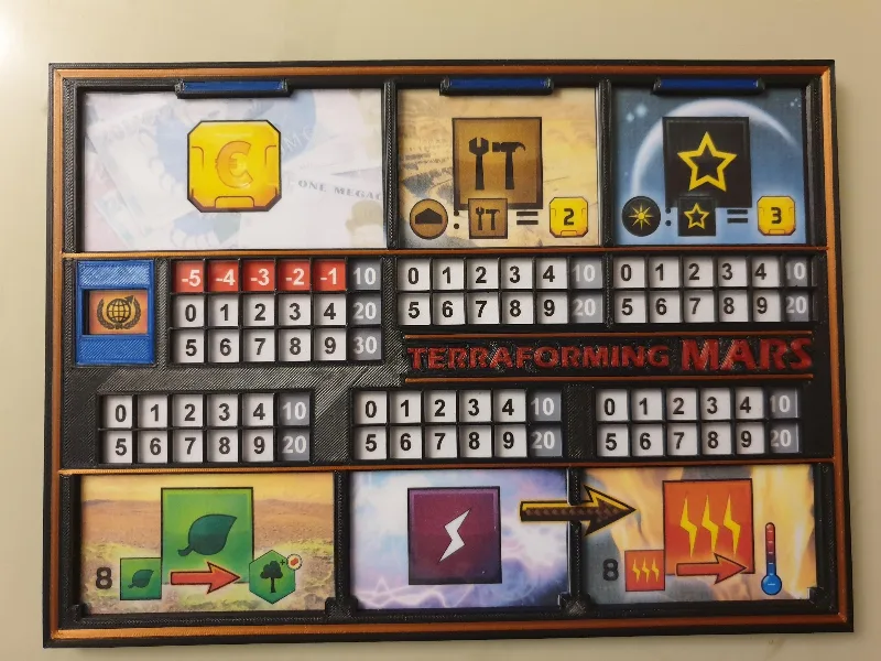 TERRAFORMING MARS - PLAYER BOARDS