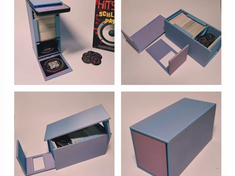 Hitster Spielstation und Box Transformierbar