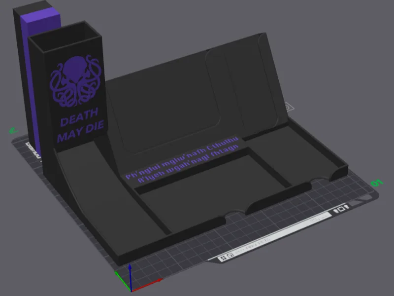 Card holder with dice tower Cthulhu Death May Die
