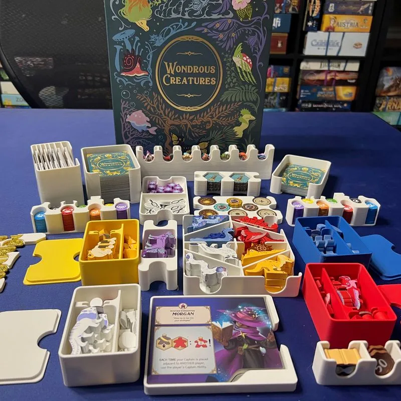 OLD VERSION Wondrous Creatures Board Game Functional Insert and Organizer