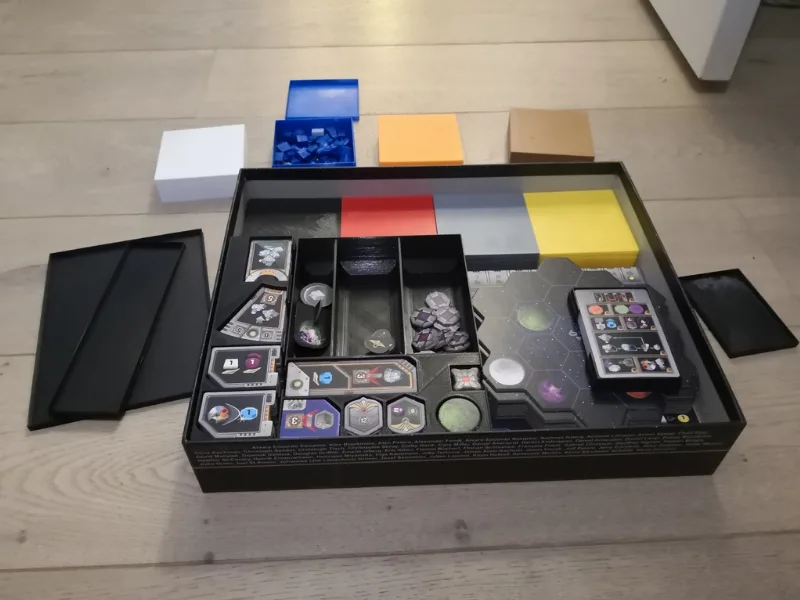 Gaia Project boardgame insert, storage solution