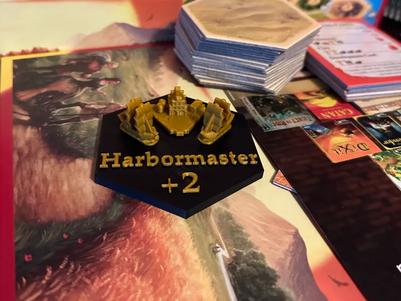 Catan Harbormaster Hex Square / Trophy / Points