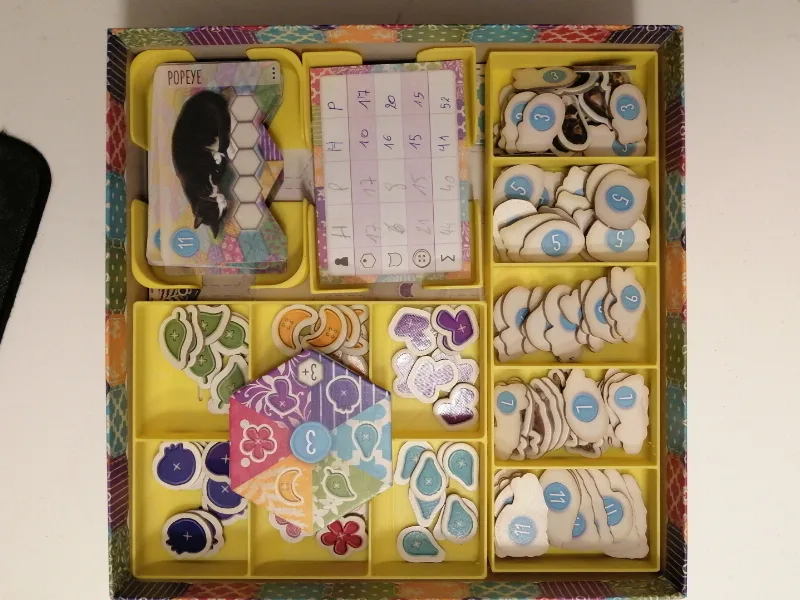 Calico Boardgame insert/ organiser