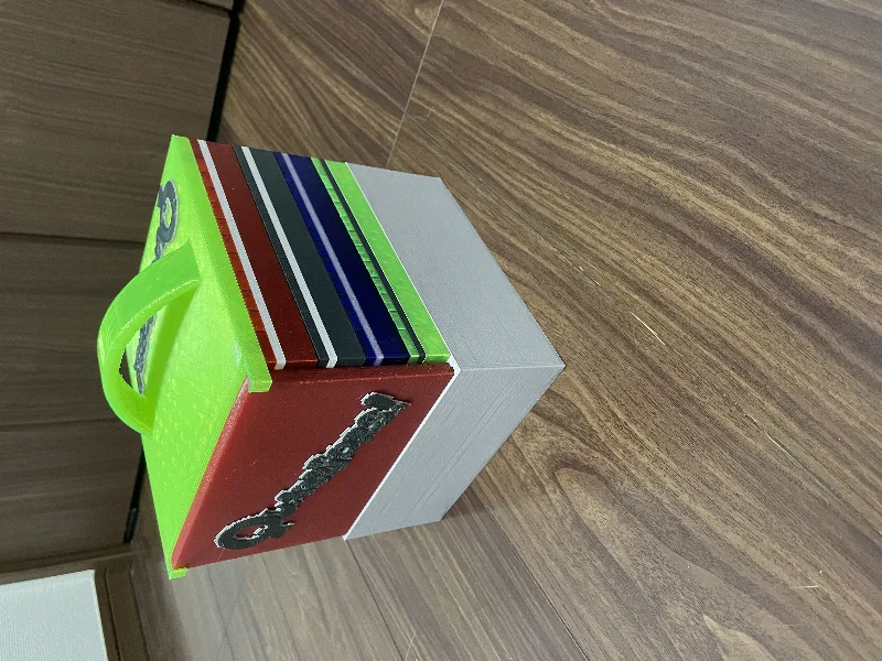 Modified Quarriors Dice Tray base for sleeved cards.