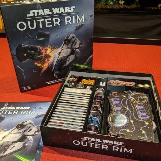 Star Wars Outer Rim Board Game Box Insert Organizer
