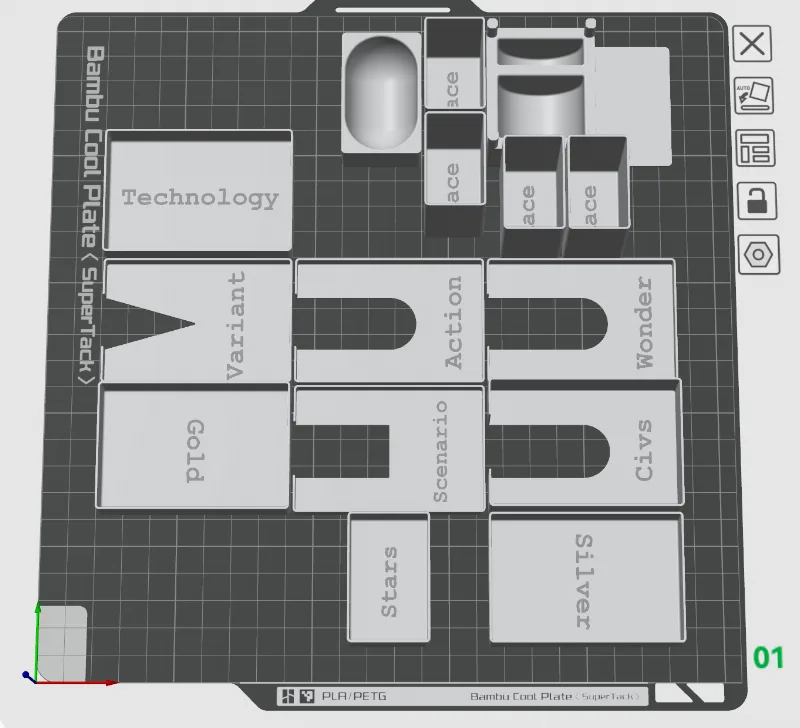 Age of Civilization Organiser Insert Remix with labels