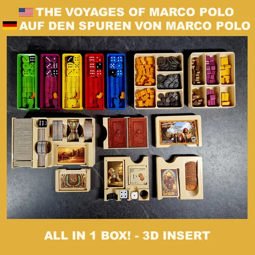 In the footsteps of (The Voyages of) MARCO POLO (1) incl. extensions INSERT (EINSATZ, ORGANIZER, INLAY)