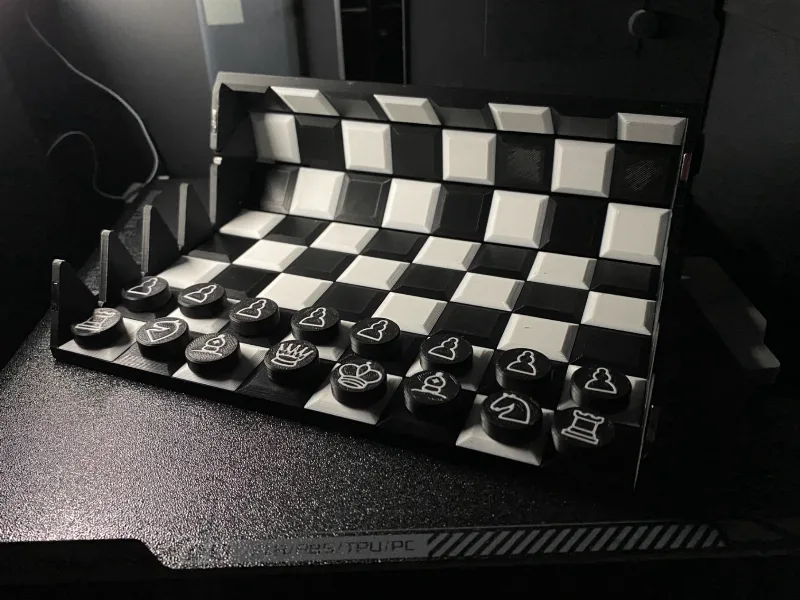 Rollable chess board, Print in place!