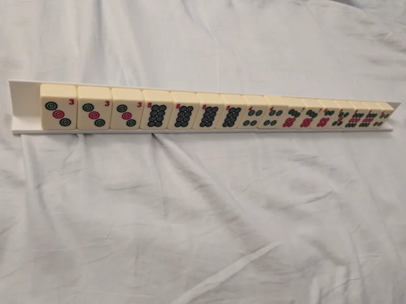 Mahjong Tile Ruler and Rack